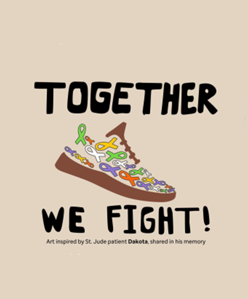 Together We Fight Tee - Patient Art Inspired